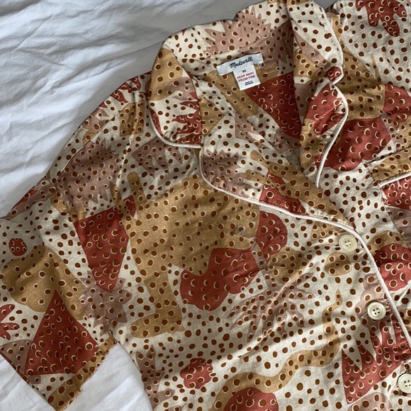 Madewell Pajama short set | trendy warm tones - Picture 2 of 4